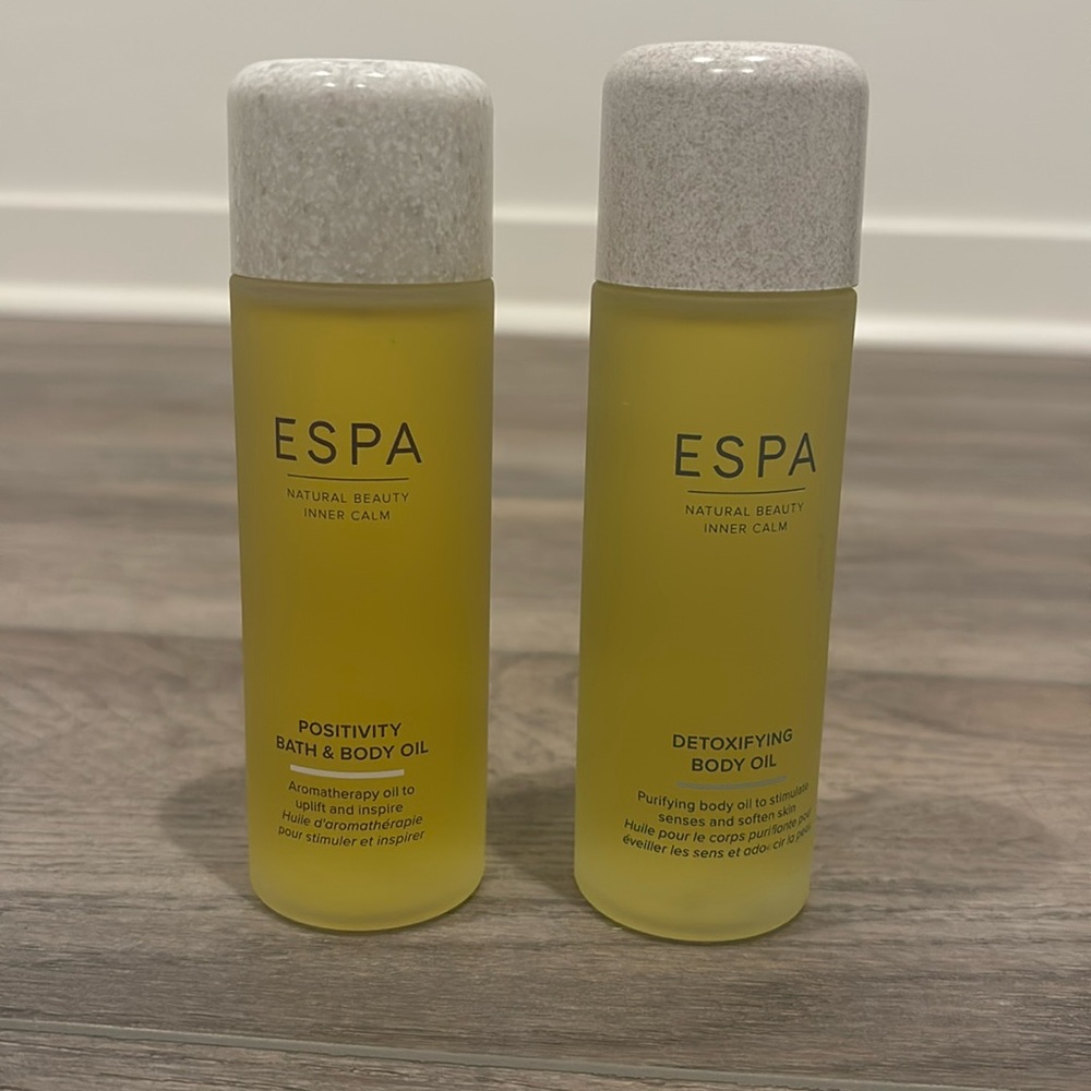 New ESPA Positivity and Detoxifying Bath & Body Oils